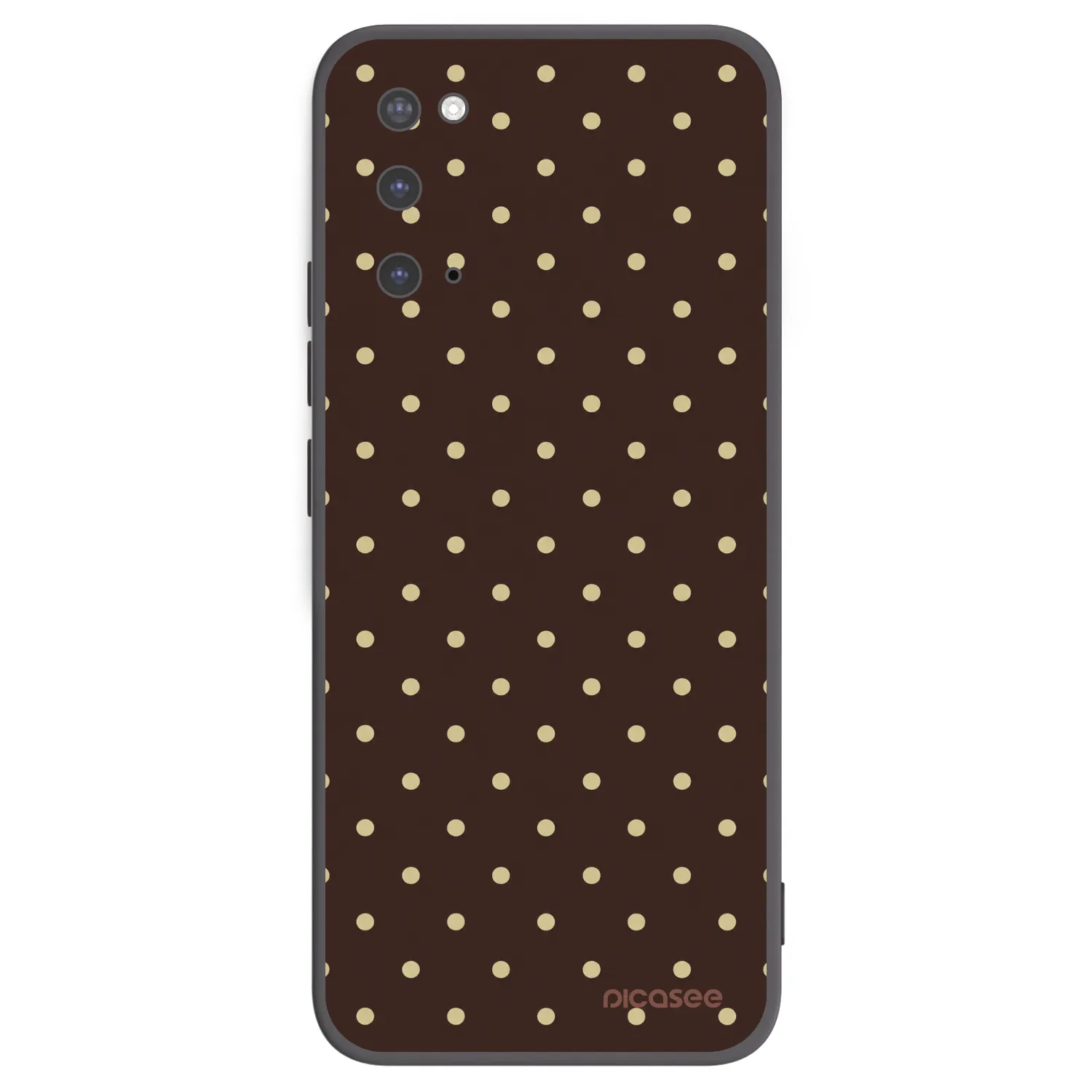 Picasee silikonski črni ovitek za Samsung Galaxy S20 G980F - Vanilla Dots & Chocolate