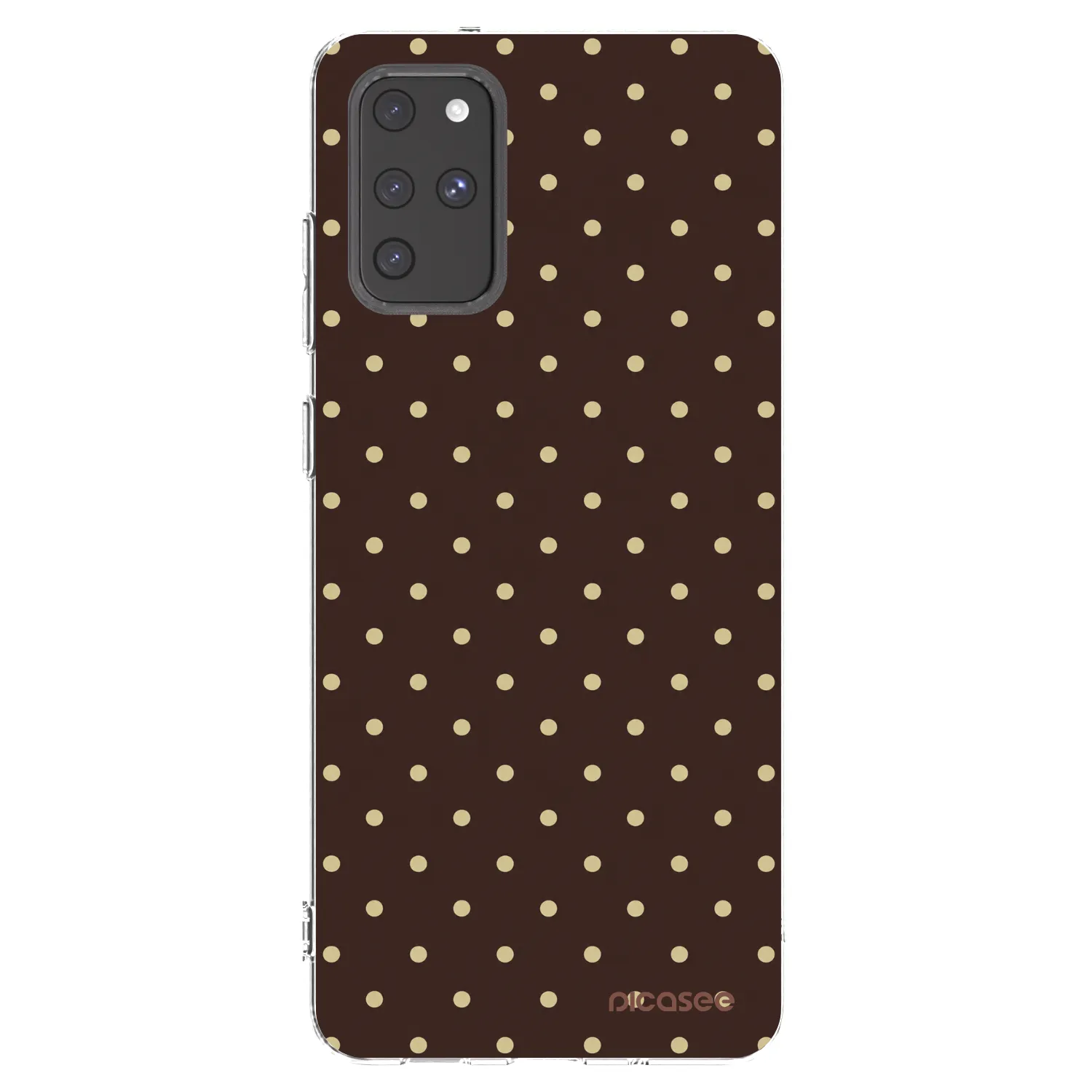 Picasee silikonski prozorni ovitek za Samsung Galaxy S20+ G985F - Vanilla Dots & Chocolate