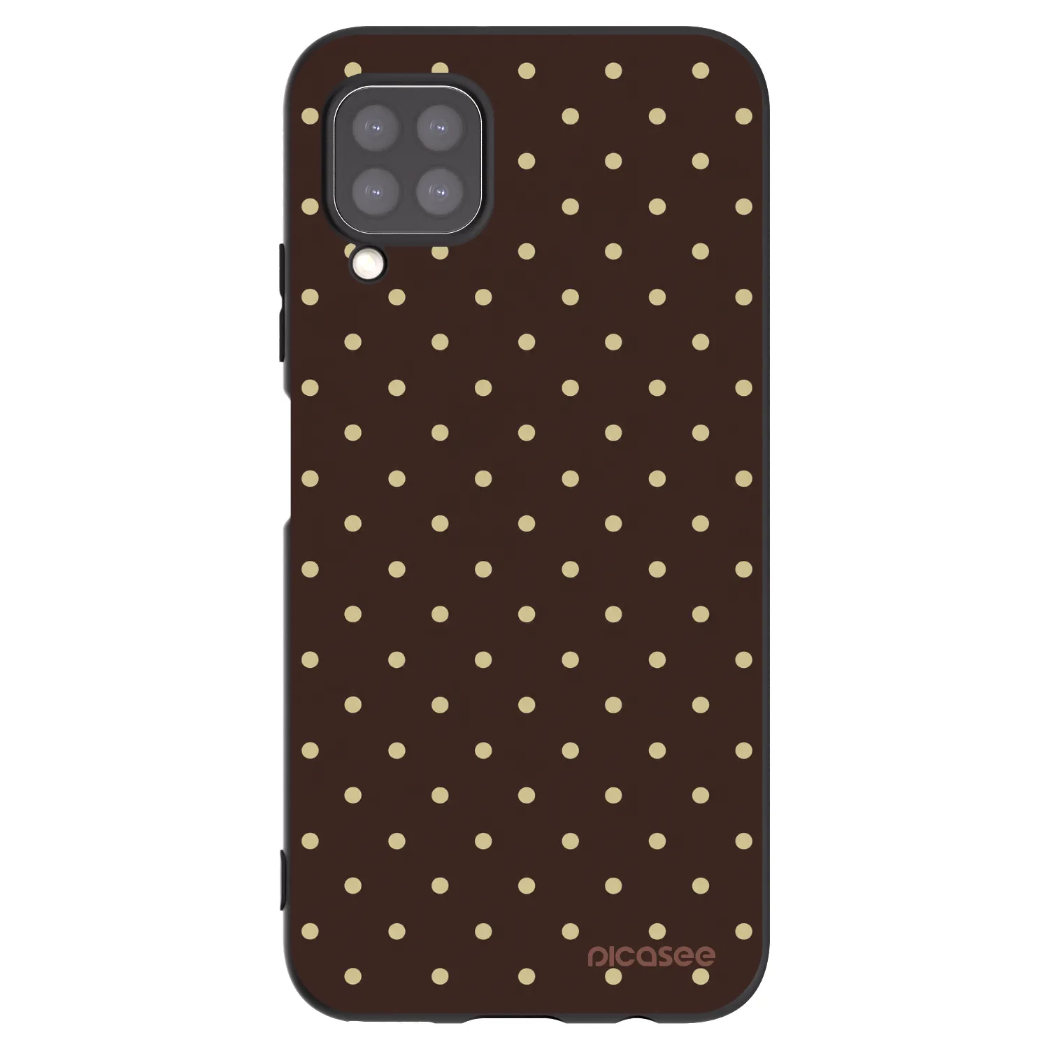 Picasee silikonski črni ovitek za Huawei P40 Lite - Vanilla Dots & Chocolate