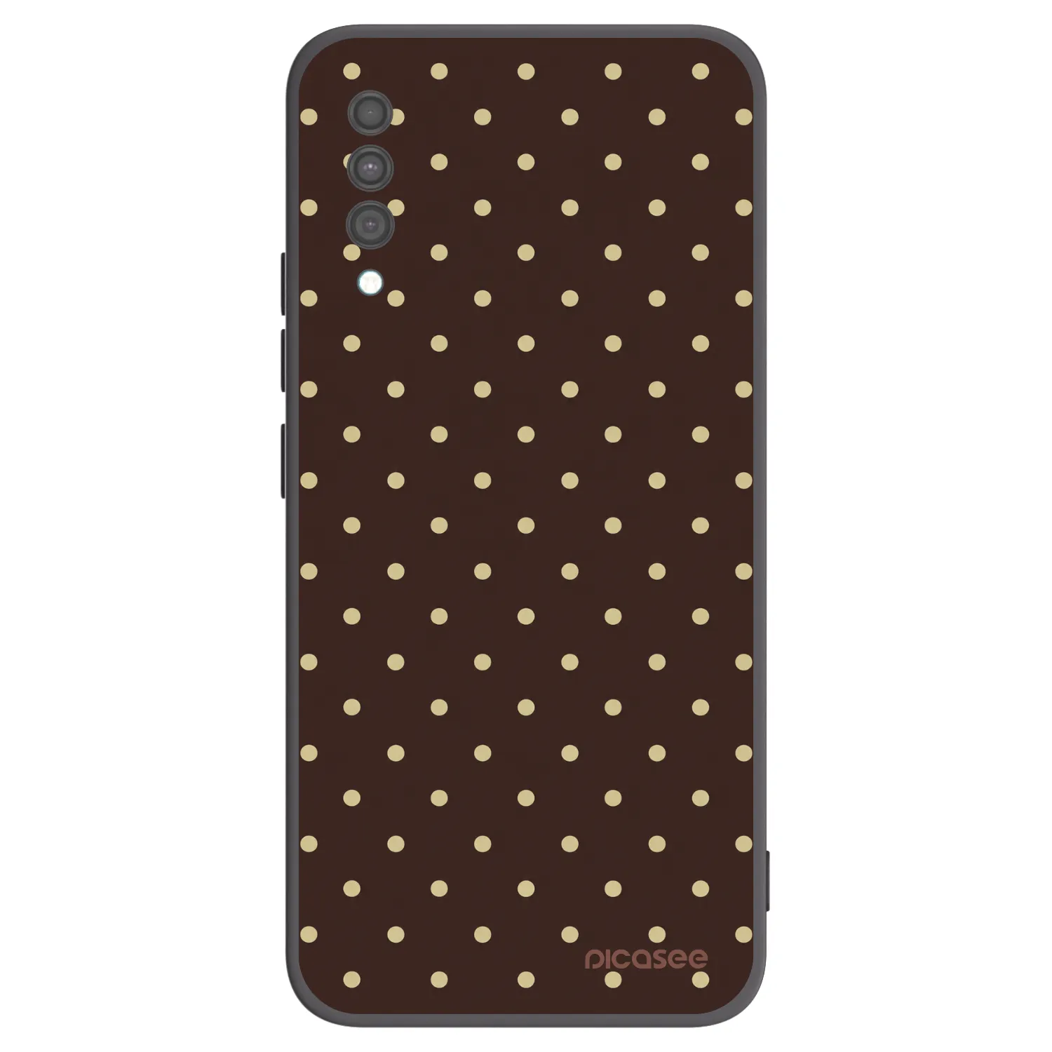 Picasee silikonski črni ovitek za Samsung Galaxy A30s A307F - Vanilla Dots & Chocolate
