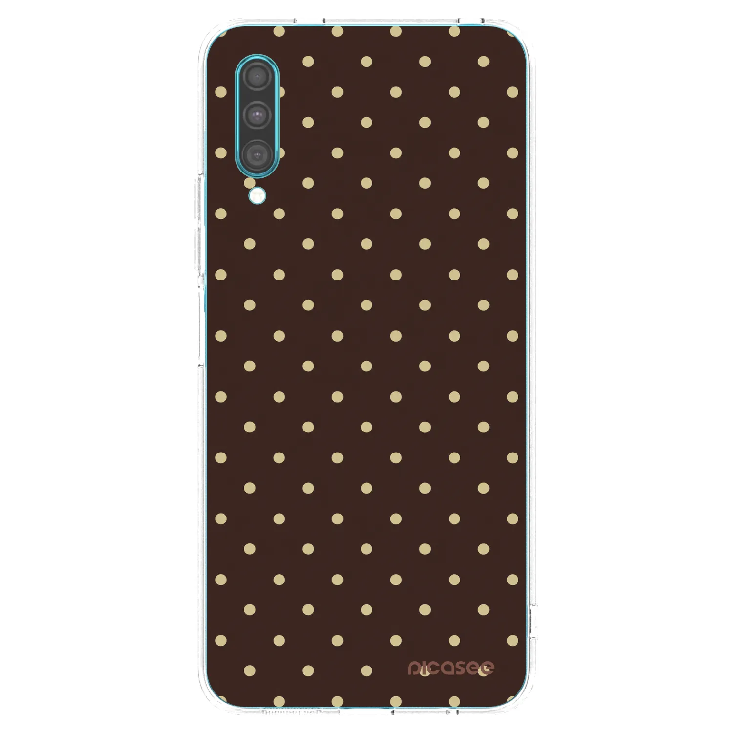 Picasee silikonski prozorni ovitek za Samsung Galaxy A30s A307F - Vanilla Dots & Chocolate