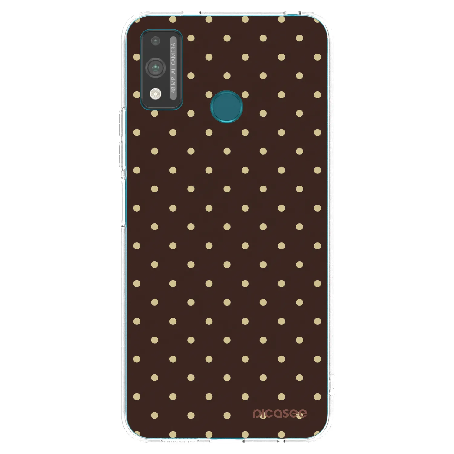 Picasee silikonski prozorni ovitek za Honor 9X Lite - Vanilla Dots & Chocolate