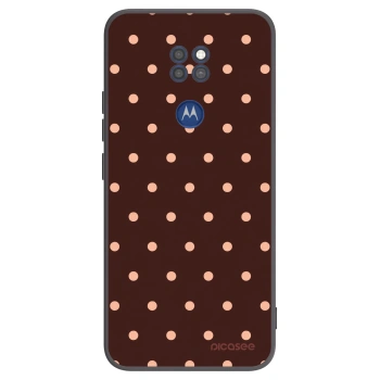 Ovitek za Motorola Moto G9 Play - Peach Dots & Chocolate