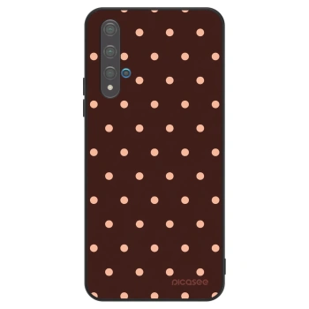 Ovitek za Huawei Nova 5T - Peach Dots & Chocolate