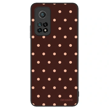 Ovitek za Xiaomi Mi 10T - Peach Dots & Chocolate