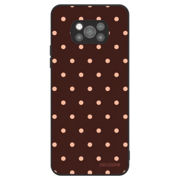 Ovitek za Xiaomi Poco X3 Pro - Peach Dots & Chocolate