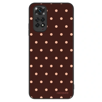 Ovitek za Xiaomi Redmi Note 11 - Peach Dots & Chocolate