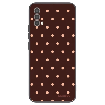 Ovitek za Motorola Moto E40 - Peach Dots & Chocolate