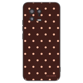 Picasee silikonski črni ovitek za Xiaomi 13 - Peach Dots & Chocolate