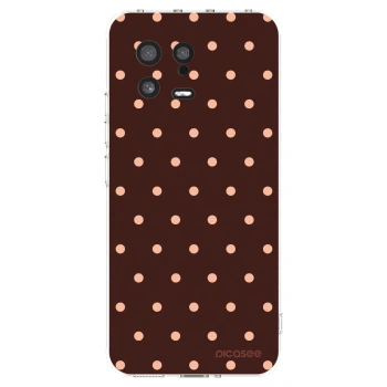 Picasee silikonski prozorni ovitek za Xiaomi 13 - Peach Dots & Chocolate