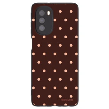 Ovitek za Motorola Moto G51 - Peach Dots & Chocolate