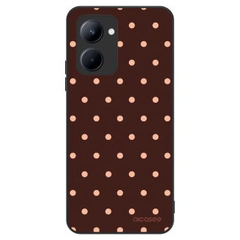 Ovitek za Realme C33 (2023) - Peach Dots & Chocolate