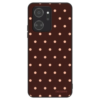Ovitek za Honor X7a - Peach Dots & Chocolate