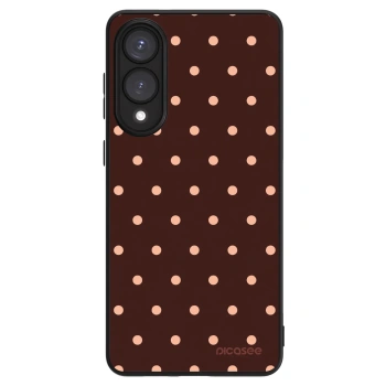 Ovitek za Samsung Galaxy S25 Edge 5G - Peach Dots & Chocolate