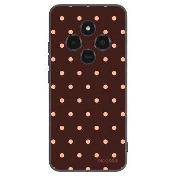 Picasee silikonski črni ovitek za Xiaomi Poco C75 - Peach Dots & Chocolate