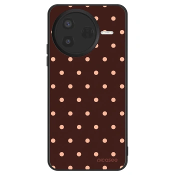 Ovitek za Xiaomi Poco F7 Pro 5G - Peach Dots & Chocolate