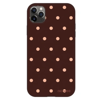 Ovitek za Apple iPhone 11 Pro Max - Peach Dots & Chocolate