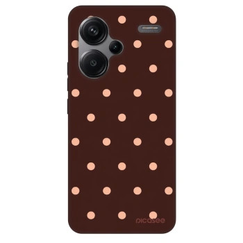 Ovitek za Xiaomi Redmi Note 13 Pro+ 5G - Peach Dots & Chocolate