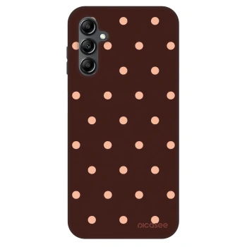 Ovitek za Samsung Galaxy A14 4G A145R - Peach Dots & Chocolate