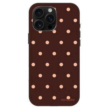 Ovitek za Apple iPhone 16 Pro Max - Peach Dots & Chocolate