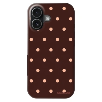 Ovitek za Apple iPhone 17 - Peach Dots & Chocolate