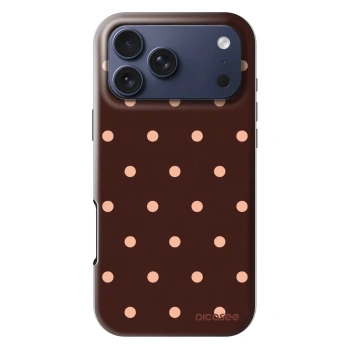 Ovitek za Apple iPhone 18 Pro Max - Peach Dots & Chocolate
