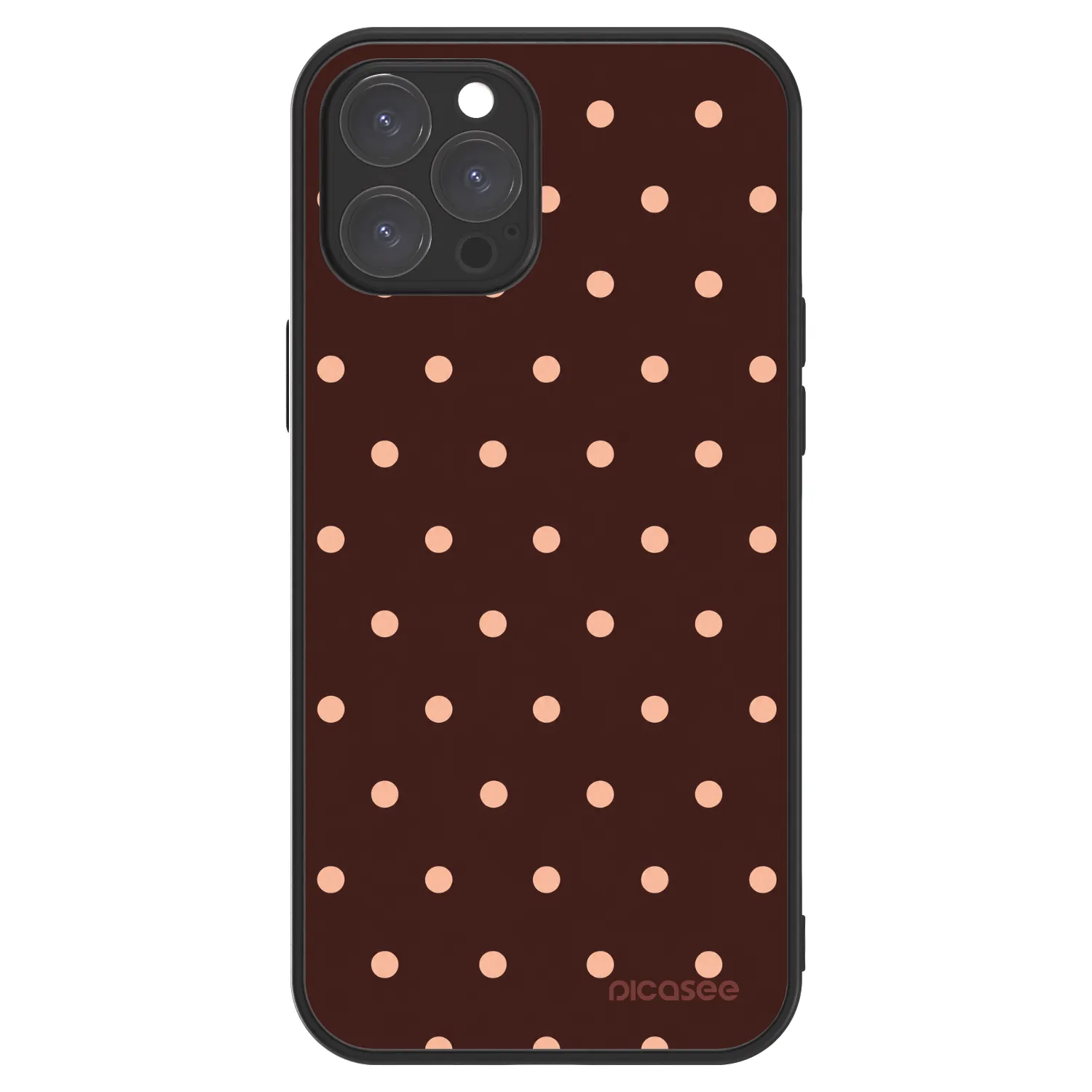 Picasee ULTIMATE CASE za Apple iPhone 12 Pro Max - Peach Dots & Chocolate