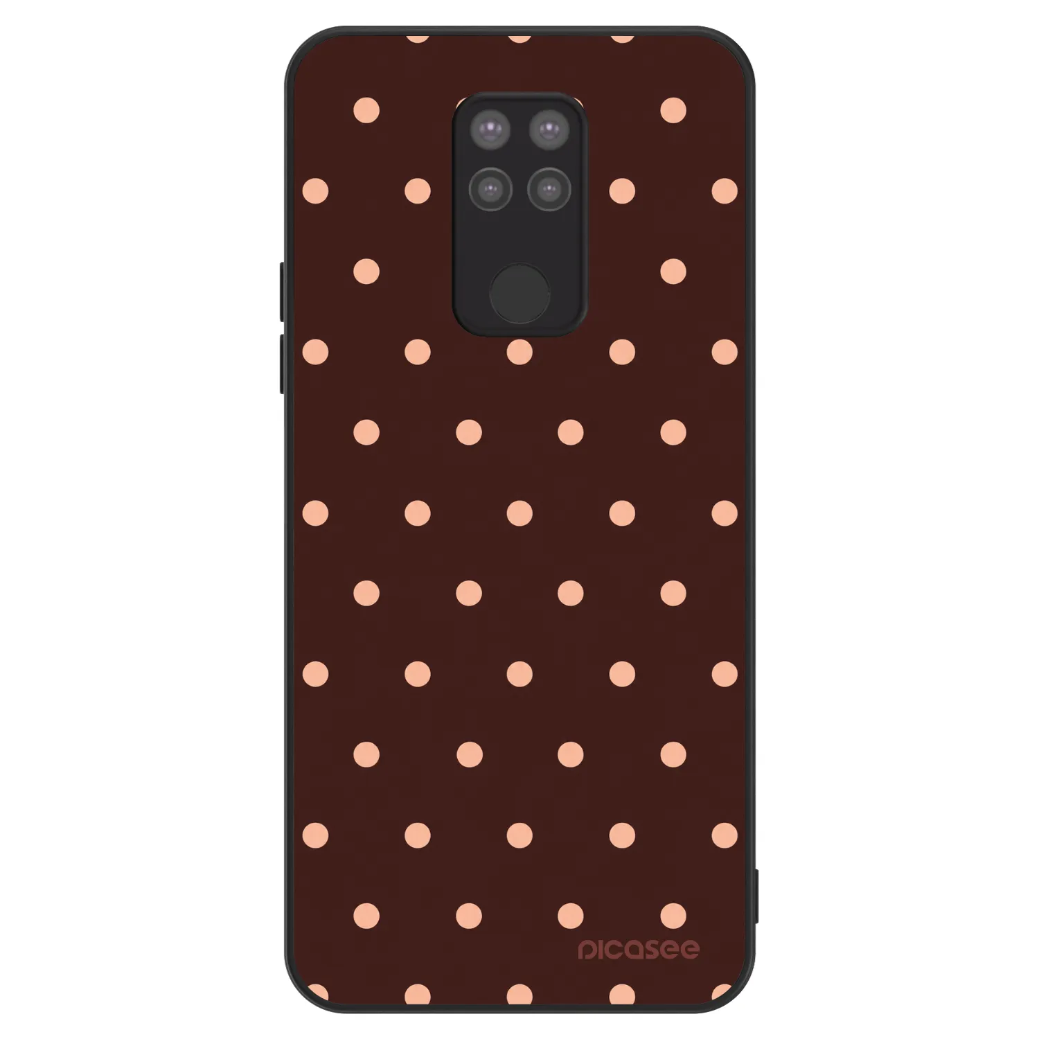 Picasee ULTIMATE CASE za Xiaomi Redmi Note 9 - Peach Dots & Chocolate