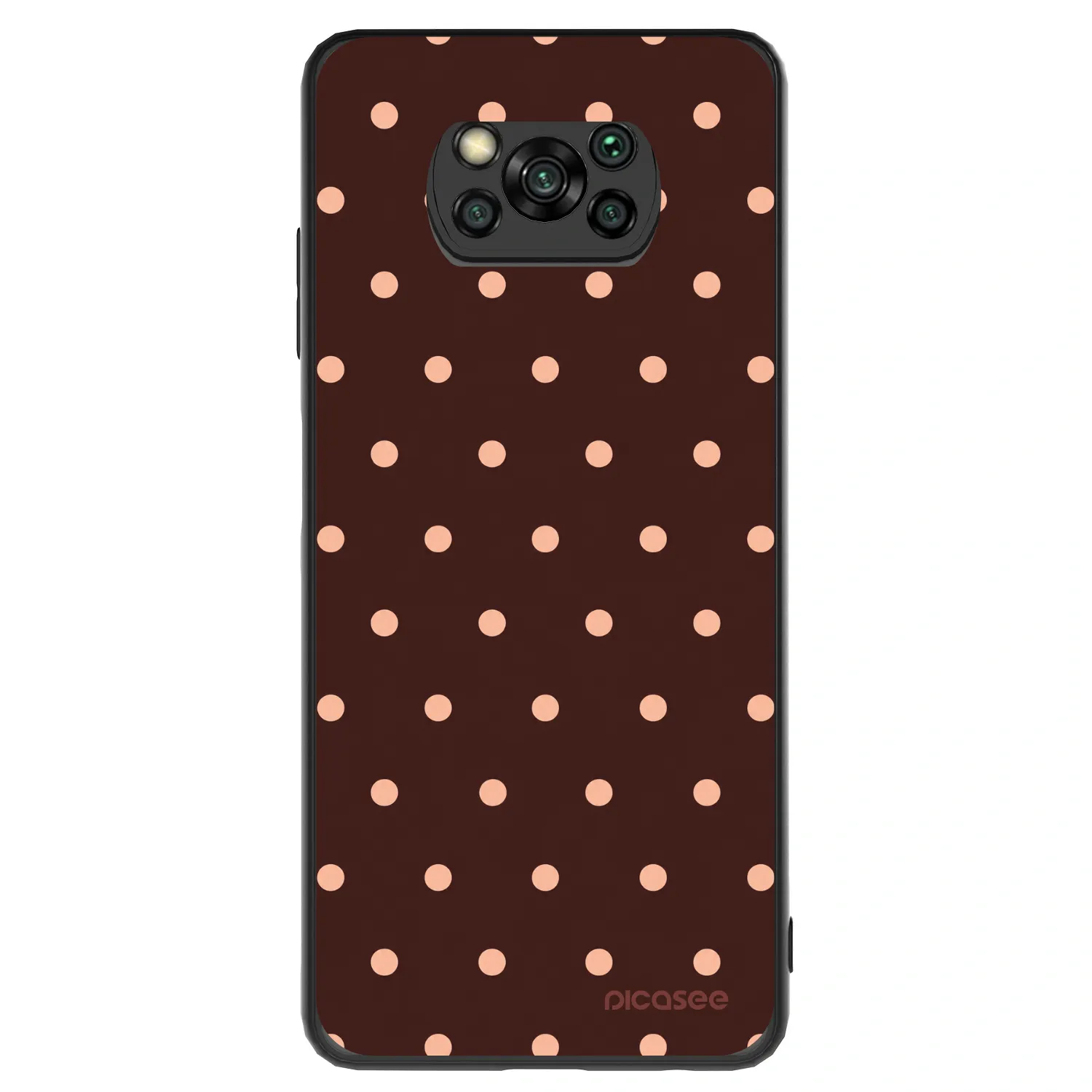 Picasee ULTIMATE CASE za Xiaomi Poco X3 - Peach Dots & Chocolate