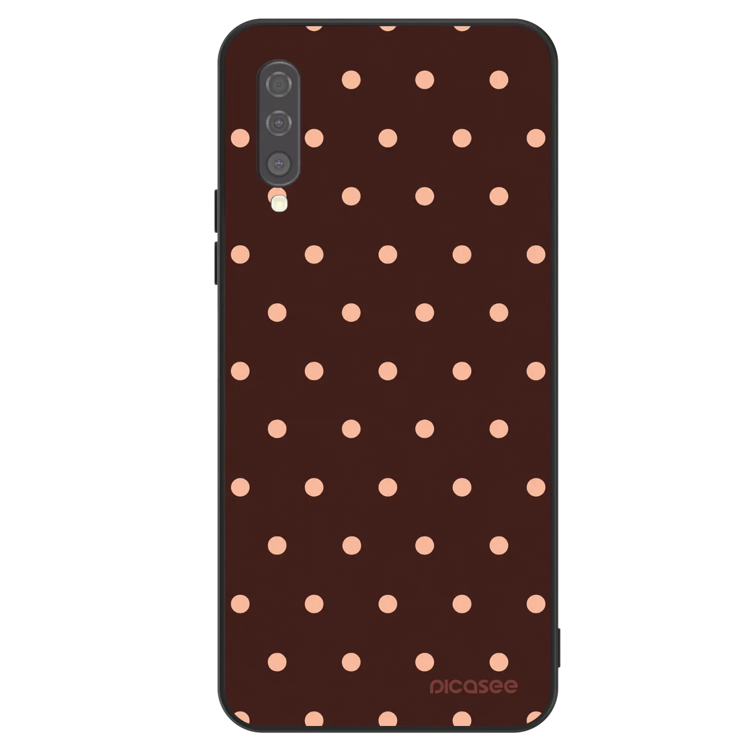 Picasee ULTIMATE CASE za Samsung Galaxy A50 A505F - Peach Dots & Chocolate