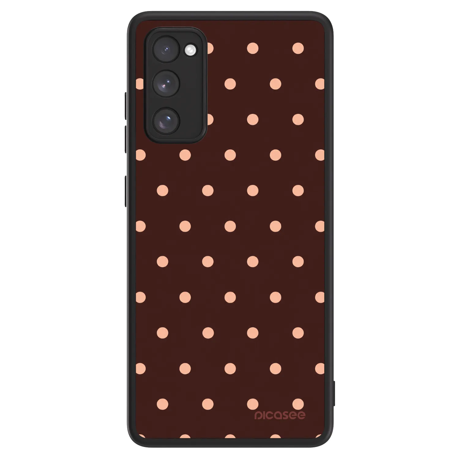 Picasee ULTIMATE CASE za Samsung Galaxy S20 FE - Peach Dots & Chocolate