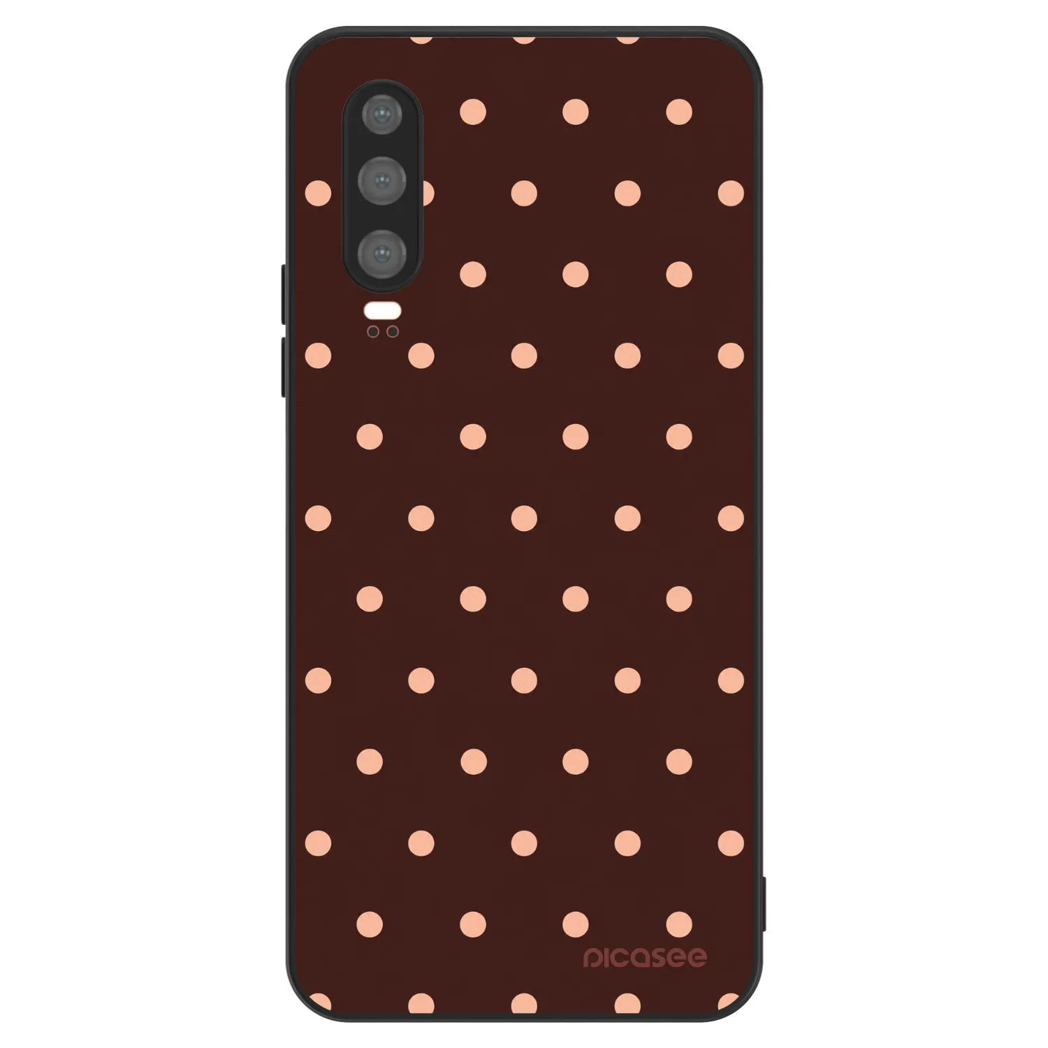 Picasee ULTIMATE CASE za Huawei P30 - Peach Dots & Chocolate