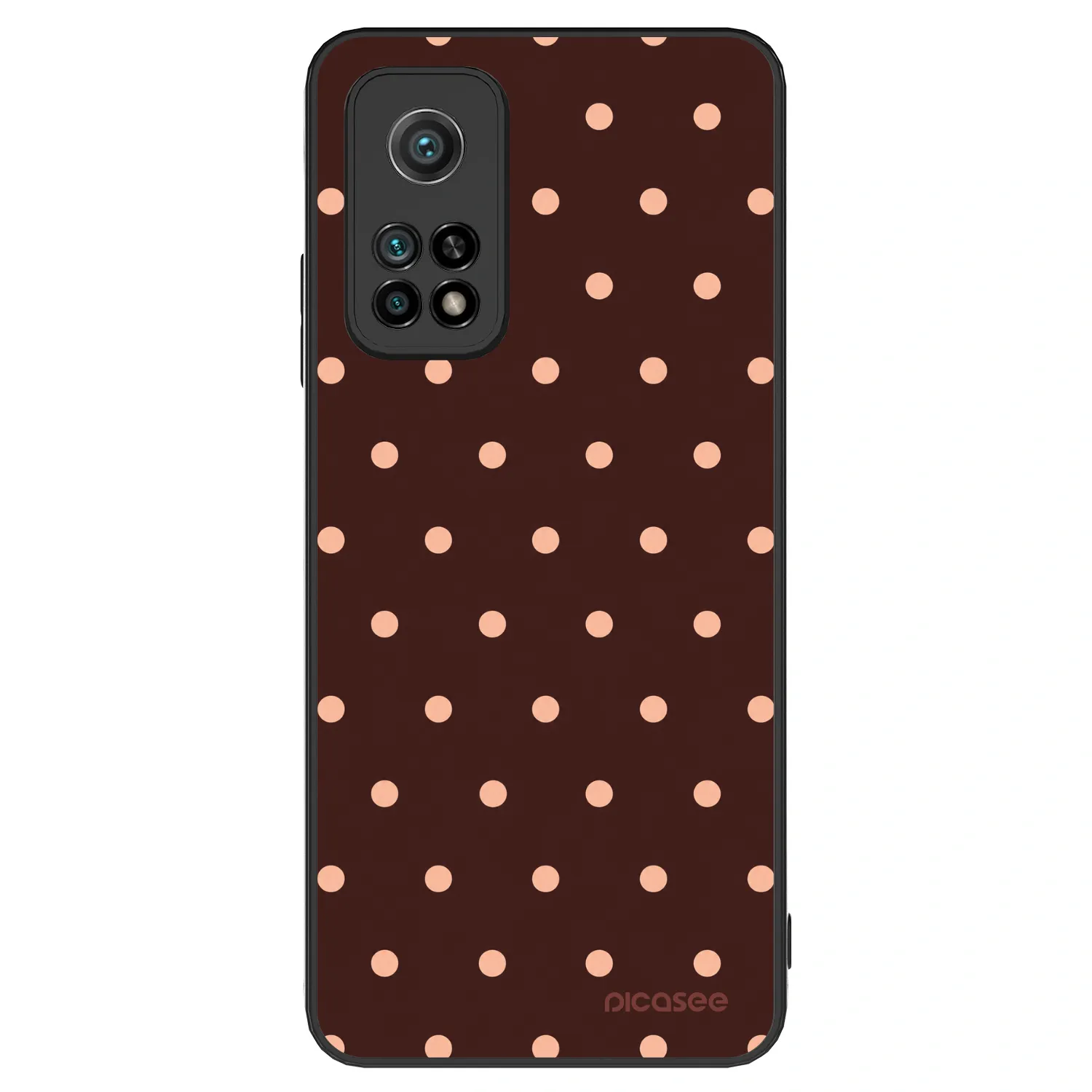 Picasee ULTIMATE CASE za Xiaomi Mi 10T Pro - Peach Dots & Chocolate