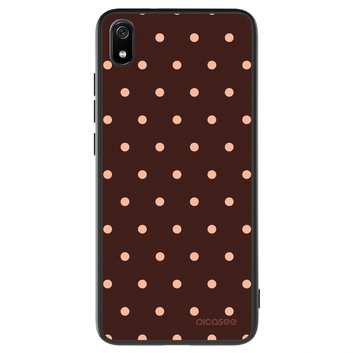 Picasee ULTIMATE CASE za Xiaomi Redmi 7A - Peach Dots & Chocolate