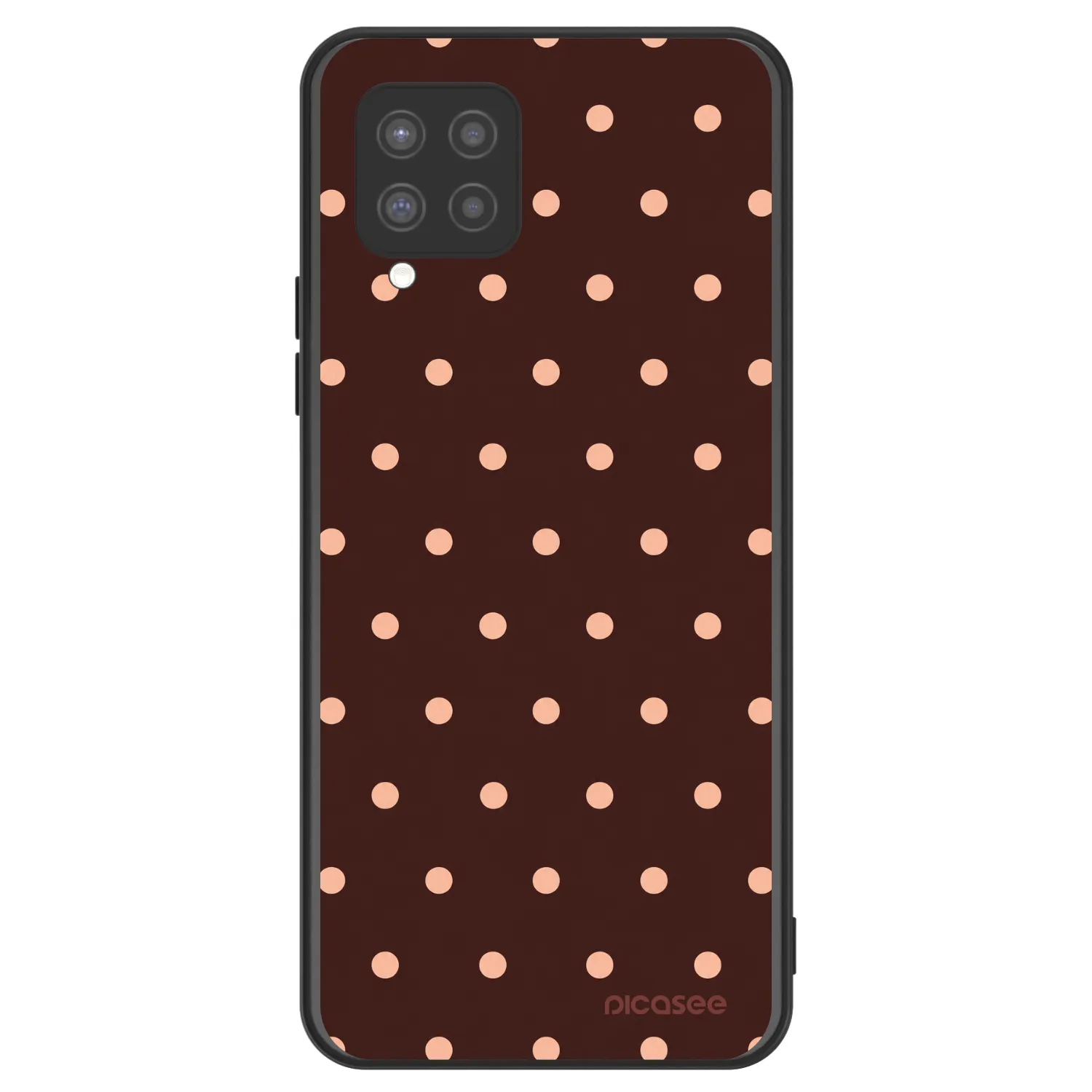 Picasee ULTIMATE CASE za Samsung Galaxy A42 A426B - Peach Dots & Chocolate