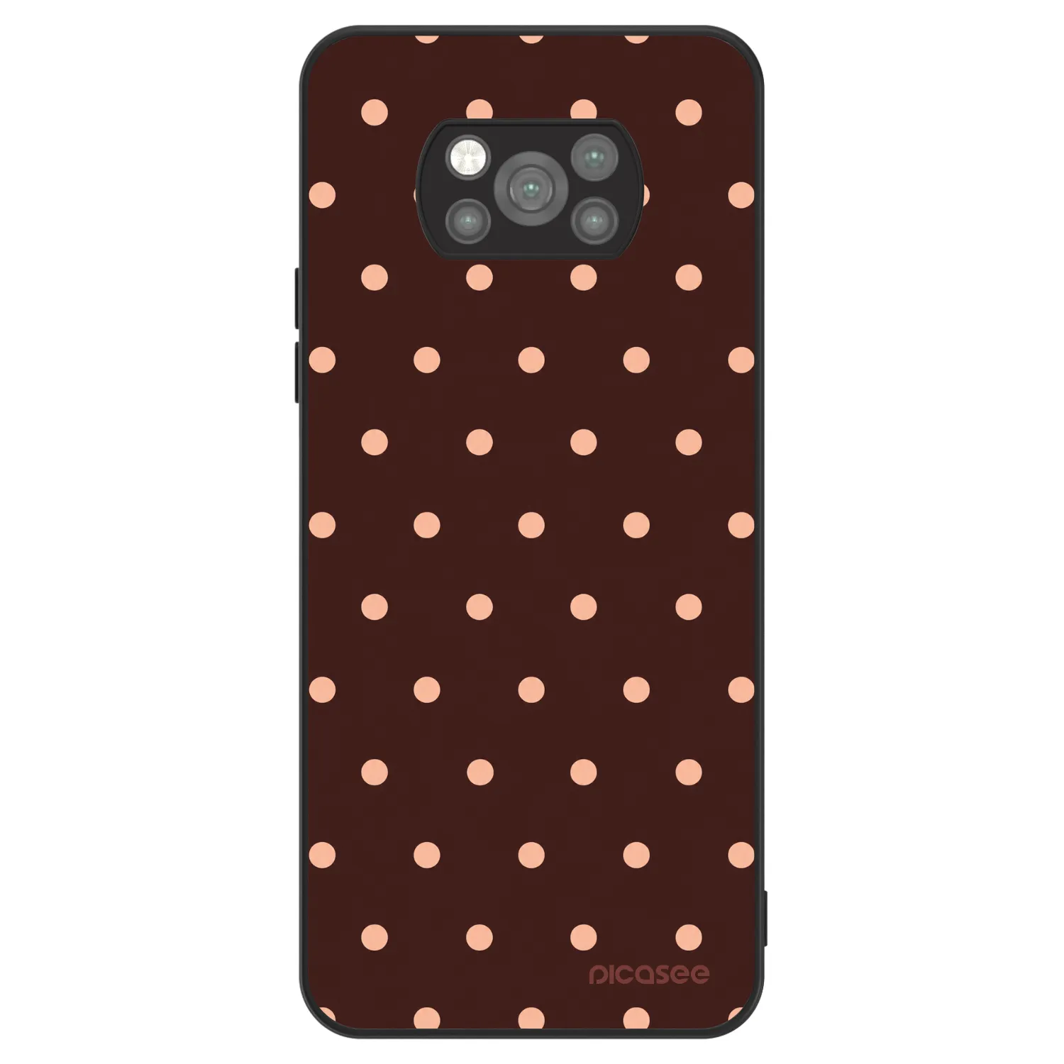 Picasee ULTIMATE CASE za Xiaomi Poco X3 Pro - Peach Dots & Chocolate