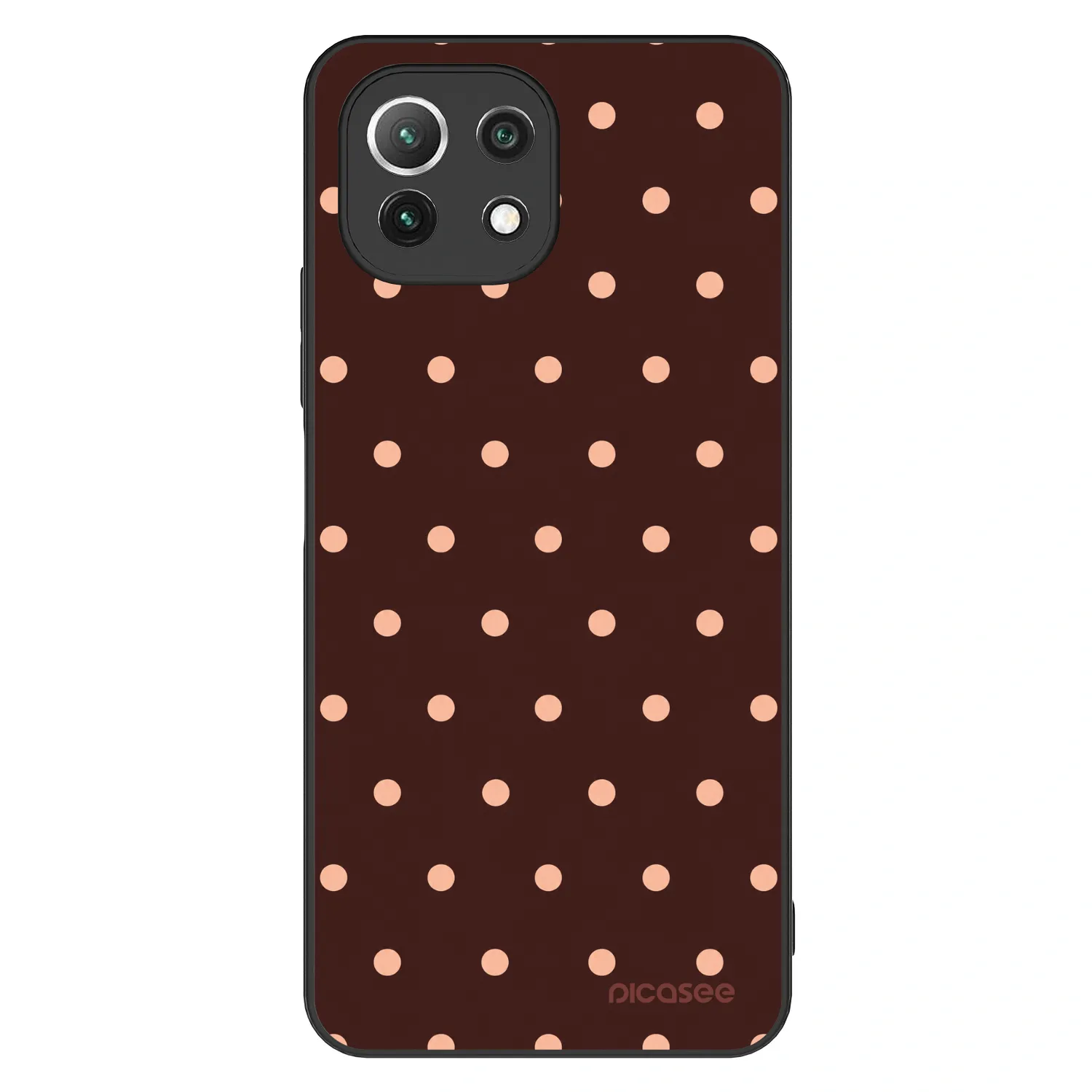 Picasee ULTIMATE CASE za Xiaomi Mi 11 Lite - Peach Dots & Chocolate