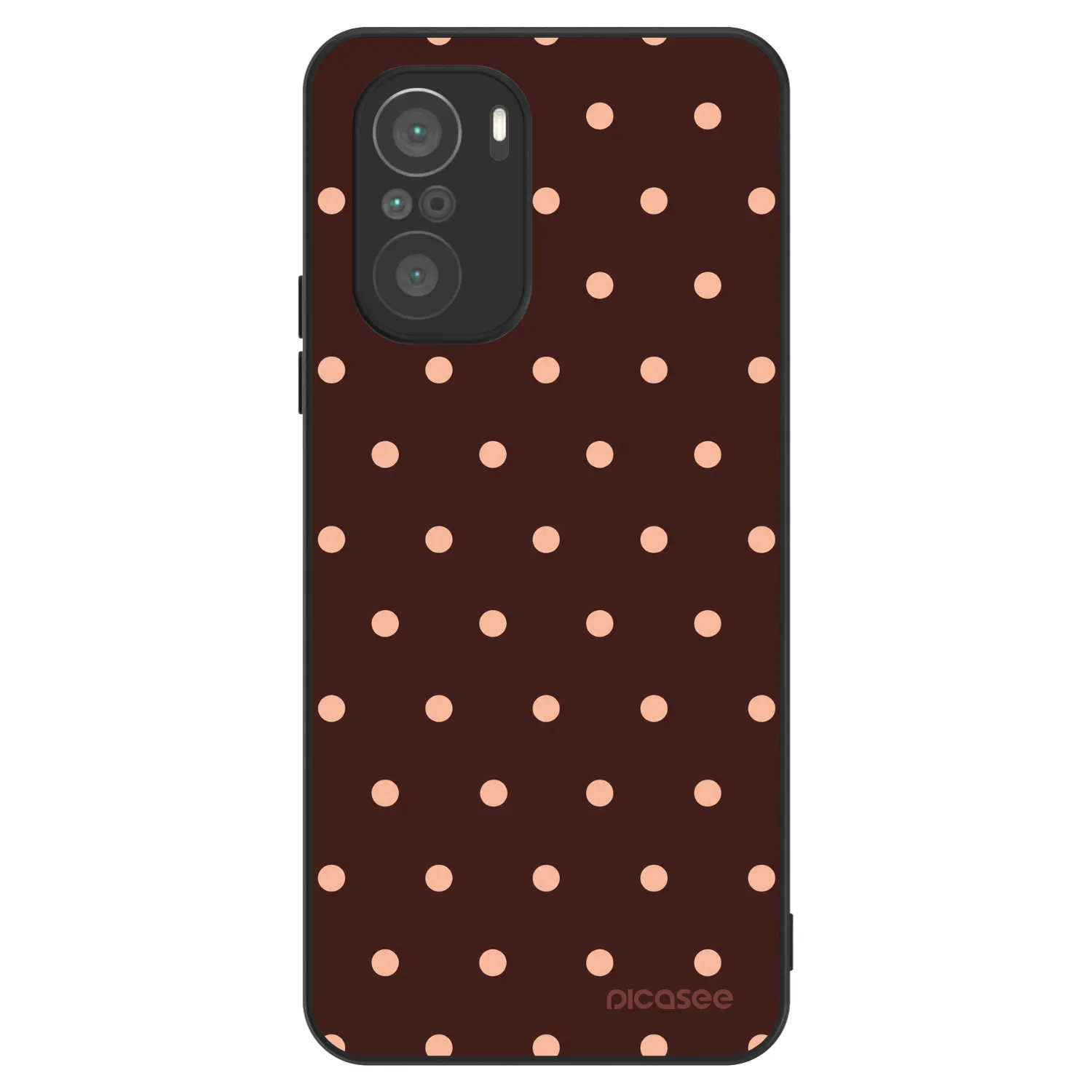 Picasee ULTIMATE CASE za Xiaomi Poco F3 - Peach Dots & Chocolate