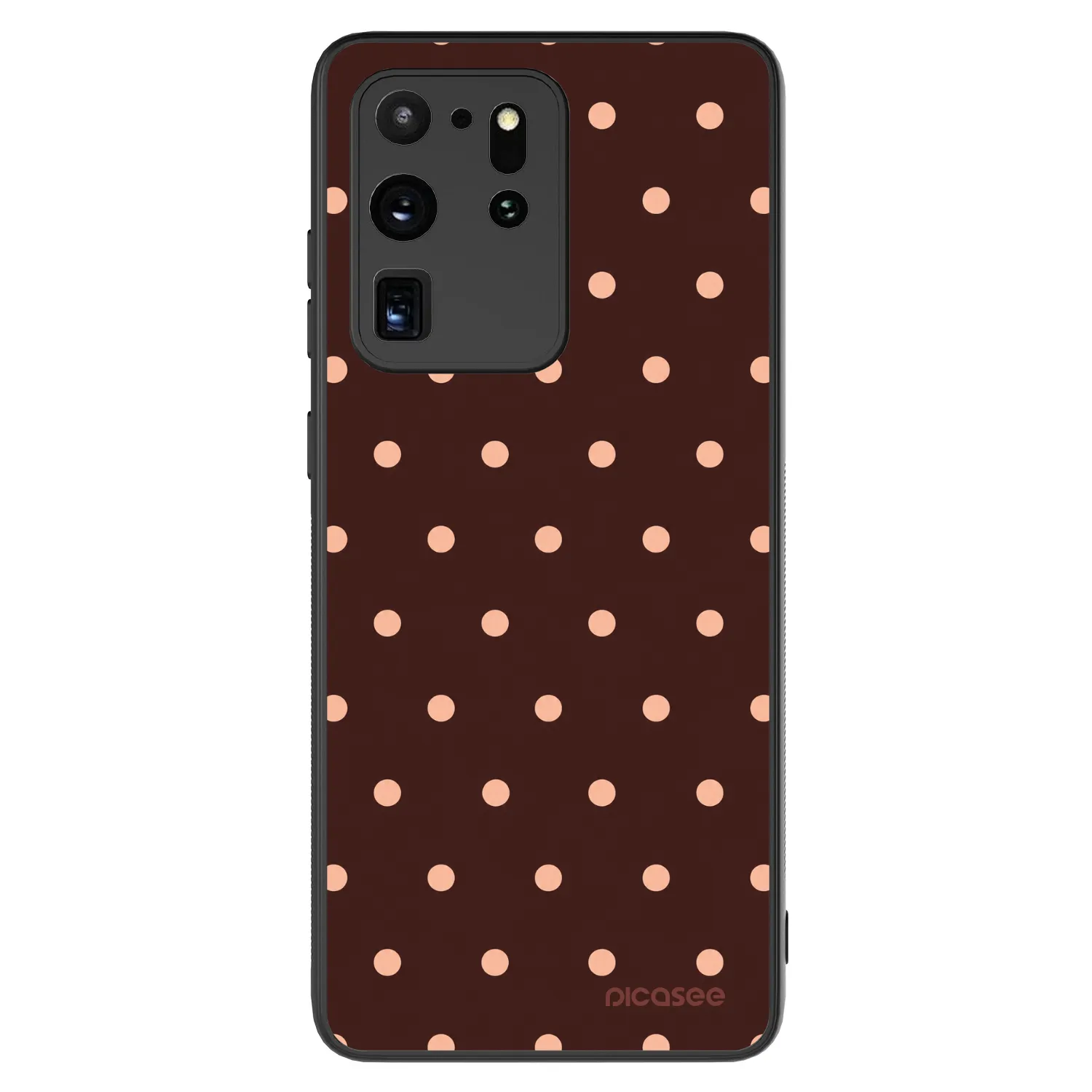 Picasee ULTIMATE CASE za Samsung Galaxy S20 Ultra 5G G988F - Peach Dots & Chocolate
