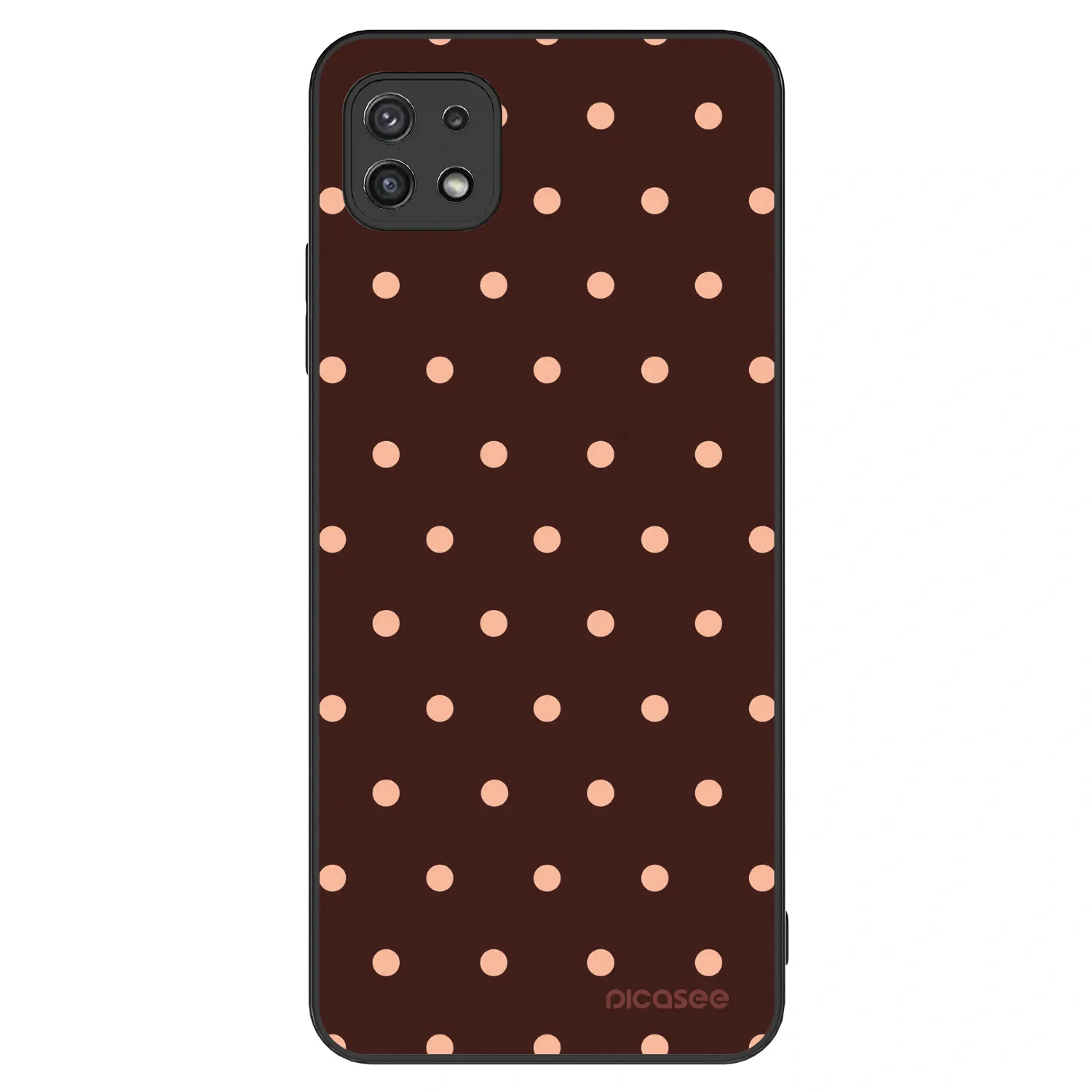 Picasee ULTIMATE CASE za Samsung Galaxy A22 A226B 5G - Peach Dots & Chocolate