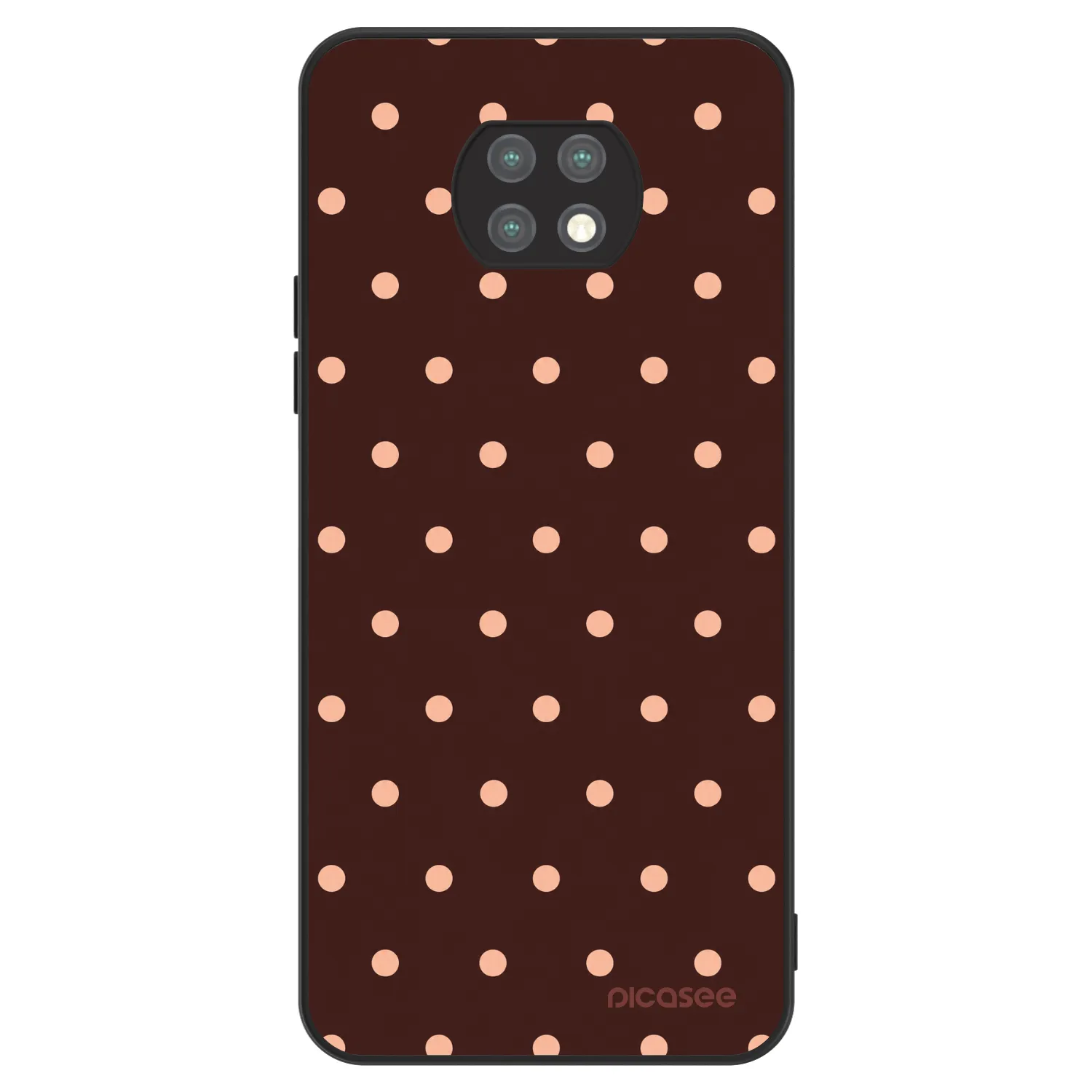 Picasee ULTIMATE CASE za Xiaomi Redmi Note 9T - Peach Dots & Chocolate