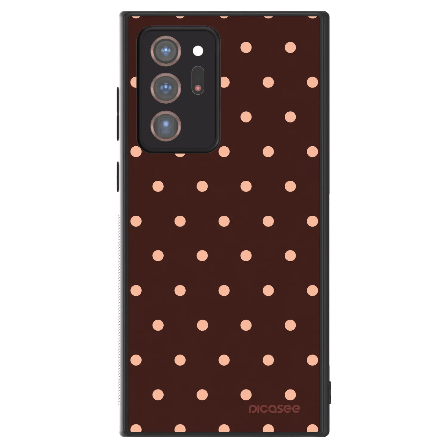 Picasee ULTIMATE CASE za Samsung Galaxy Note 20 Ultra - Peach Dots & Chocolate