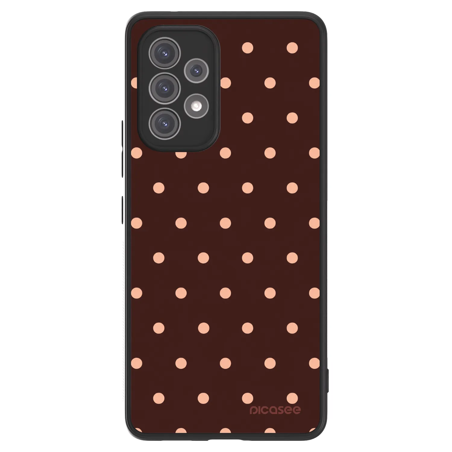 Picasee ULTIMATE CASE za Samsung Galaxy A52s 5G A528B - Peach Dots & Chocolate