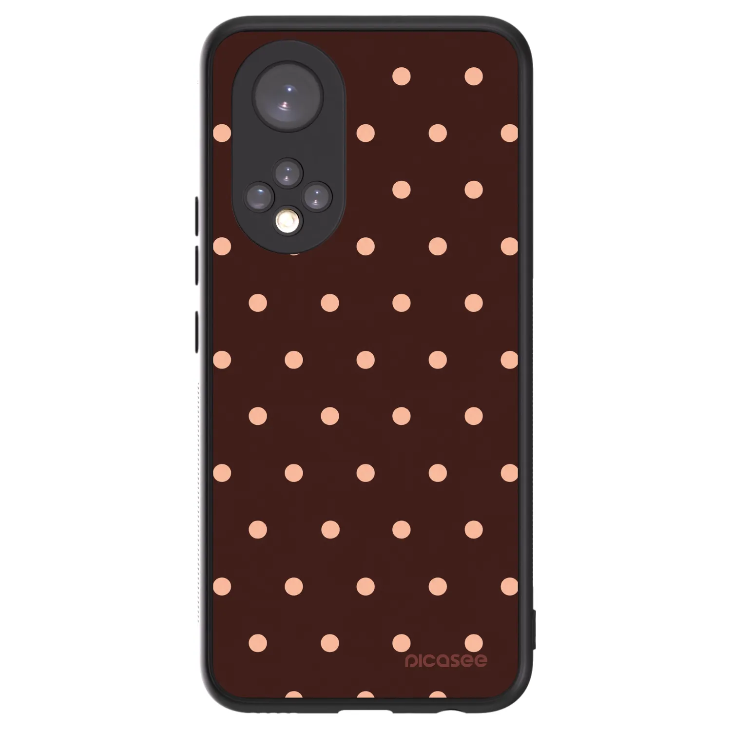 Picasee ULTIMATE CASE za Honor 50 5G - Peach Dots & Chocolate