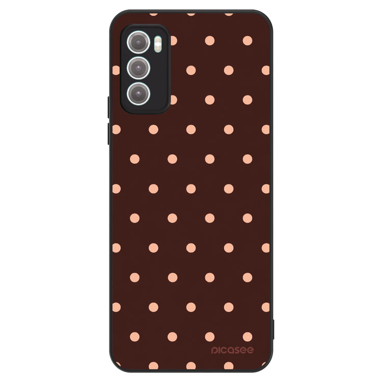 Picasee ULTIMATE CASE za Motorola Moto G60 - Peach Dots & Chocolate
