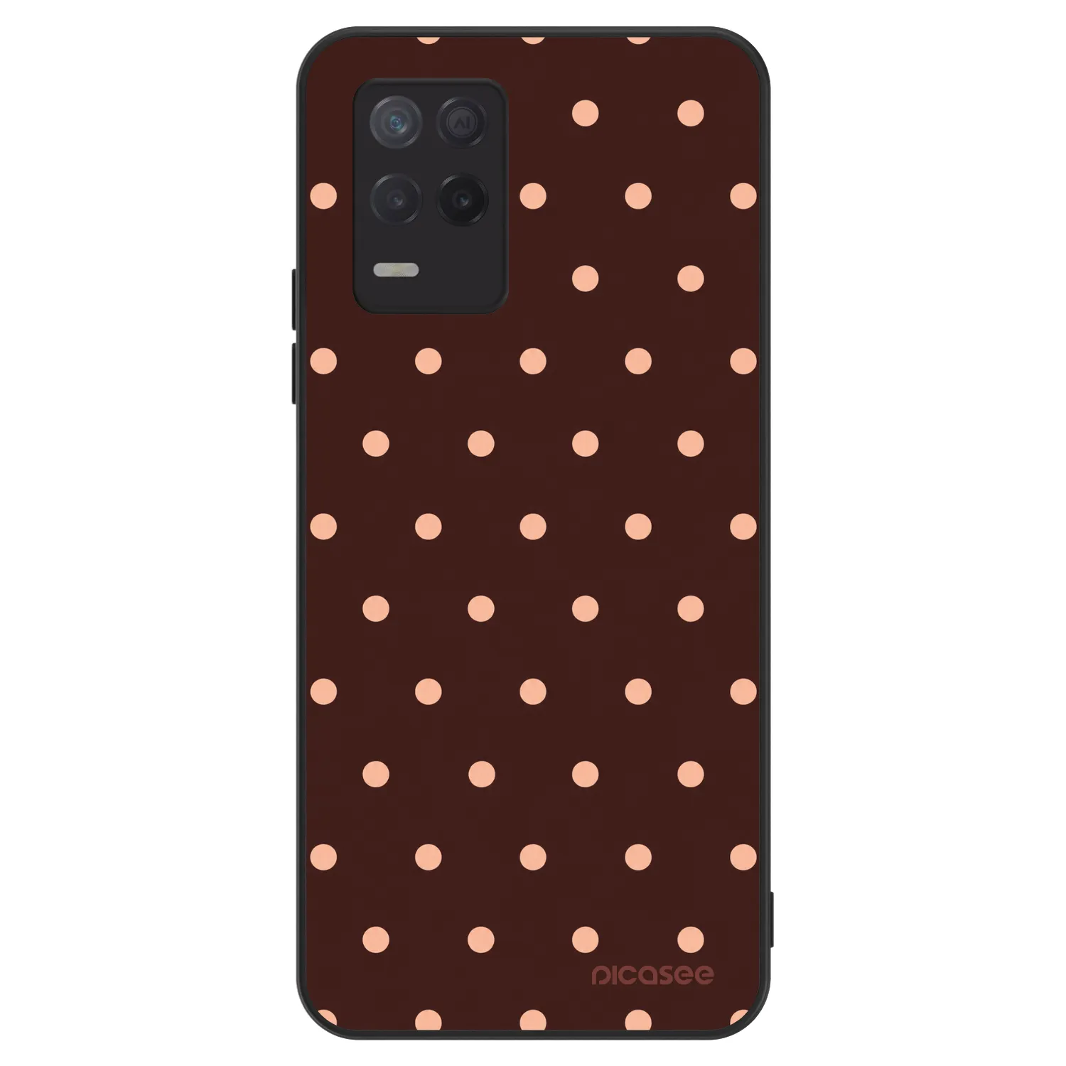 Picasee ULTIMATE CASE za Realme 8 5G - Peach Dots & Chocolate