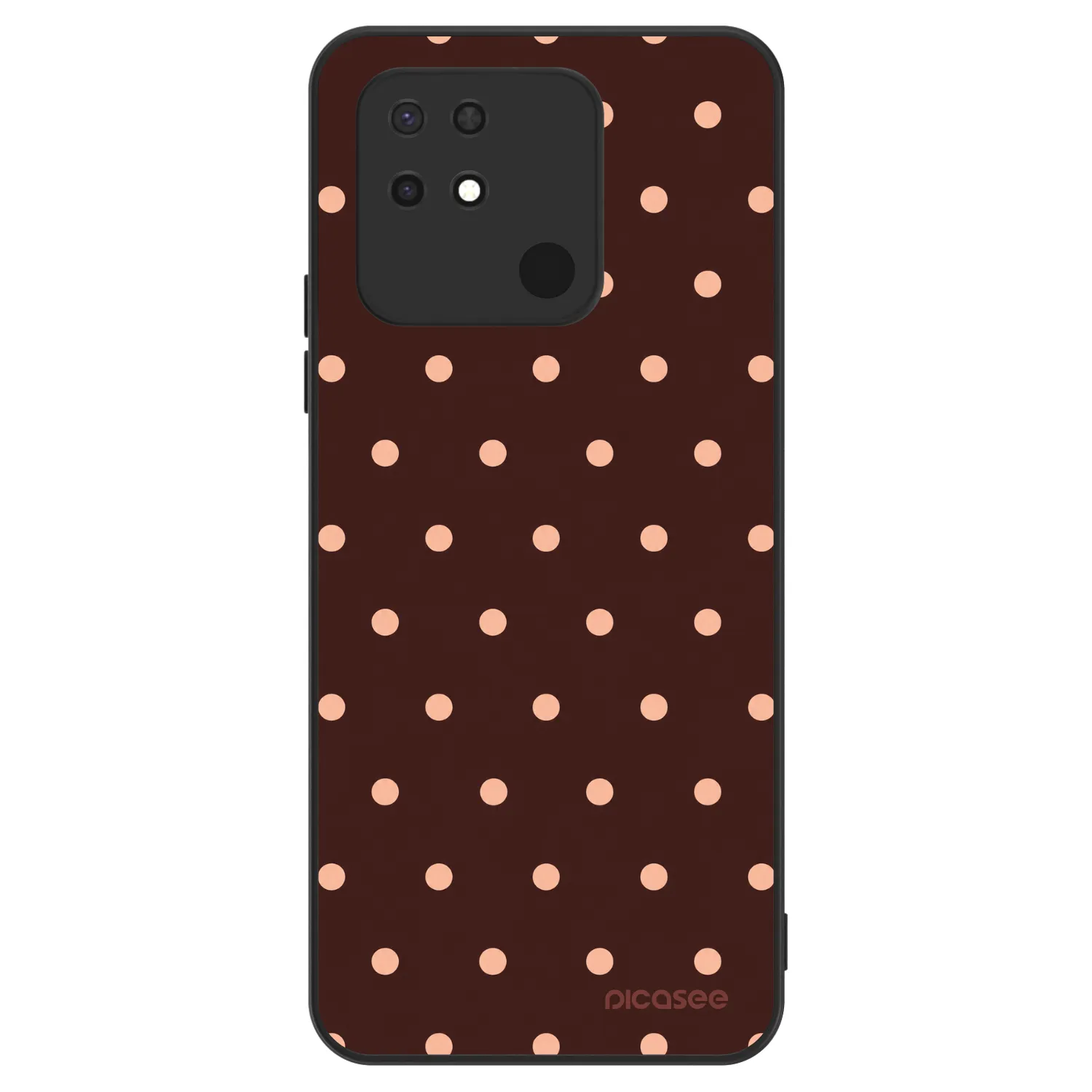 Picasee ULTIMATE CASE za Xiaomi Redmi 10C - Peach Dots & Chocolate