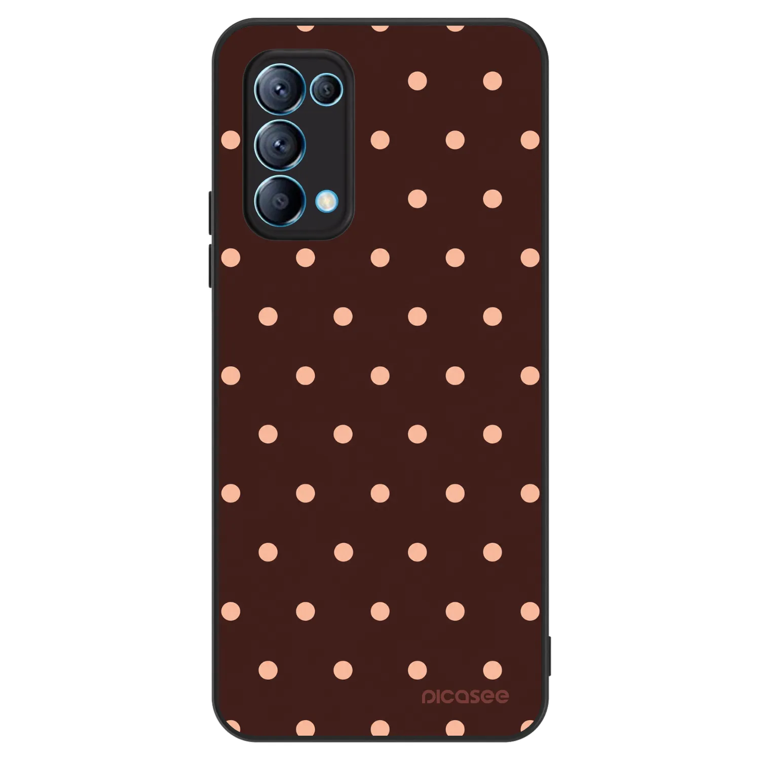 Picasee ULTIMATE CASE za OPPO Reno 5 5G - Peach Dots & Chocolate