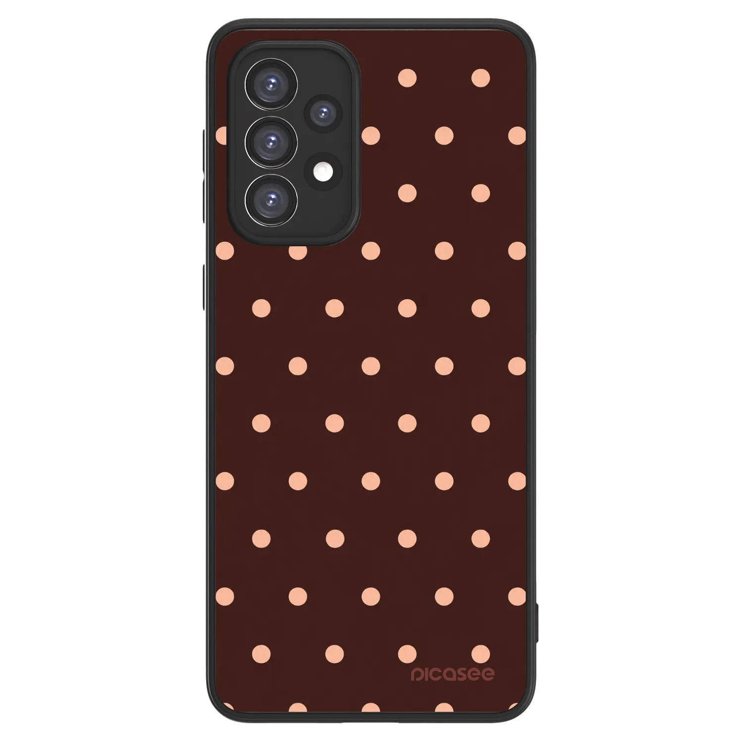 Picasee ULTIMATE CASE za Samsung Galaxy A33 5G A336 - Peach Dots & Chocolate
