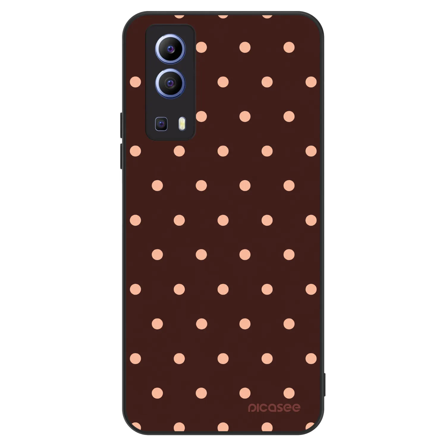 Picasee ULTIMATE CASE za Vivo Y52 5G - Peach Dots & Chocolate
